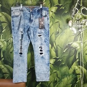 Acid wash distressed jeans!!!